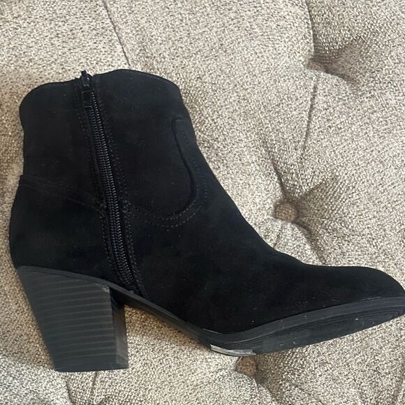 Express Faux Suede Booties - Picture 7 of 12